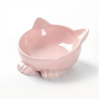 Ergonomiska fiskformade kattmatskålar