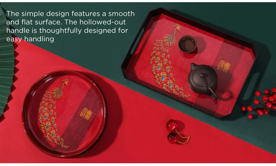 Melamine Tea Tray Chinese Style------04