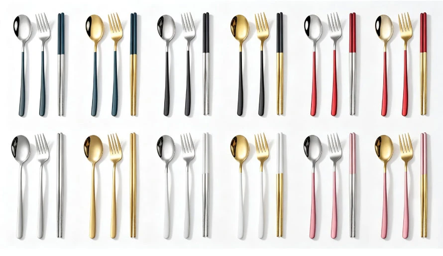 stainless steel travel cutlery set 7 stainless steel travel cutlery set 7
